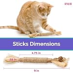 RYERCAT Silvervine Sticks for Cats - 100% Natural Cat Chew Toy for Aggressive Chewers and Kitten Teething - Pet Friendly, Smooth Finish, Irresistible Taste and Smell (5 Pack) - Image 2