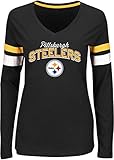 NFL Women Long Sleeve Deep V-Neck Tee The Essentials Program