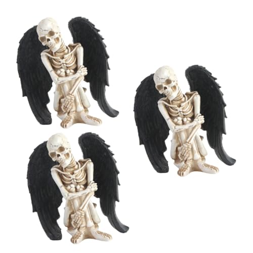 Crânes en résine Halloween Cabilock - Solution décorative squelette
