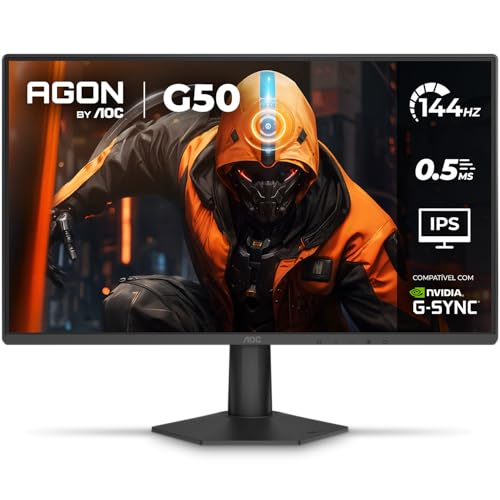 Monitor Gamer AOC AGON G50 24' 144Hz 0,5ms IPS HDR10 G-SYNC 24G50F