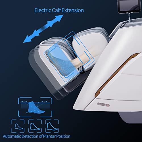 Irest A710 2023 4D Massage Chair, Full Body Shiatsu Zero Gravity Recliner With Yoga Stretching, Sl Track, Intelligent Voice Control, Automatic Calfrest Extension, Calf Kneading (Beige) #TOP2