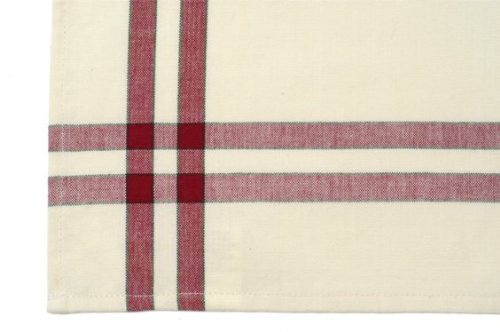 Cream Towel 20X28-Cranberry Stripe6