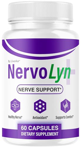 NervoLyn Capsules - Official Nervo Lyn Advanced Supplement Formula Nerve Health, Natural NervoLyn Brain & Memory Focus Vitamins Suppor for Overal Health & Wellness, 60 Capsules for 1 Month