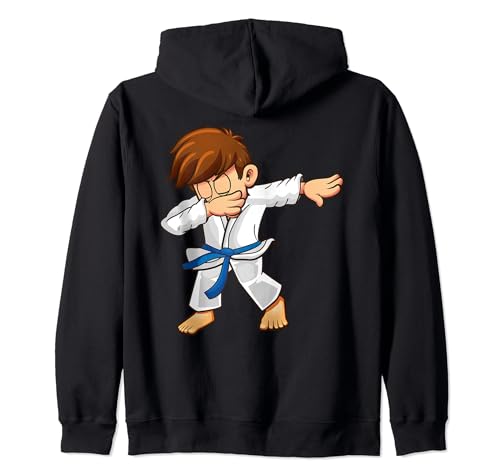 Celebración de la promoción del cinturón azul de Tang Soo Do Sudadera con Capucha