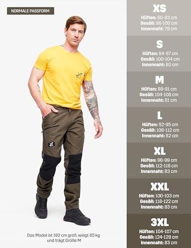 RevolutionRace Herren Nordwand Pro Pants, Hose zum Wandern und für viele Outdoor-Aktivitäten, Mud, L