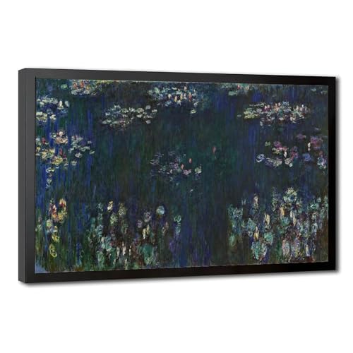 Toile Nénuphars Verts Monet 50x75 cm - Cadre Suspendu Déco