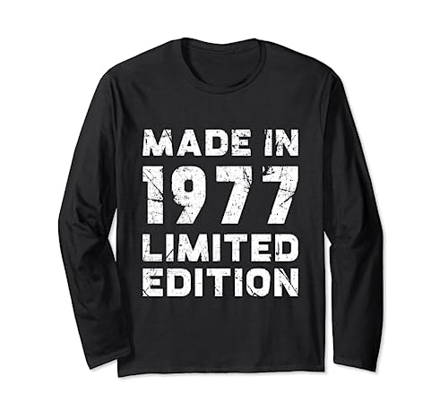 Maglietta Made In 1977, edizione limitata, regalo per il 40° compleanno Maglia a Manica