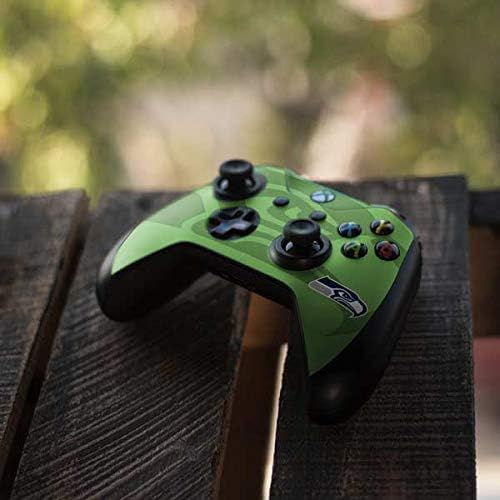 Skinit Decal Gaming Skin Compatible with Xbox One X Controller - Officially Licensed NFL Seattle Seahawks Double Vision Design