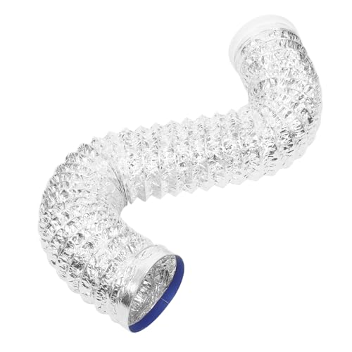 Hemobllo Manguera Flexible de Aluminio para Chimenea y Campana Extractora Tubo de Salida de Aire Resistente al Calor Metros Fácil Instalación para Cocina y Ventilación