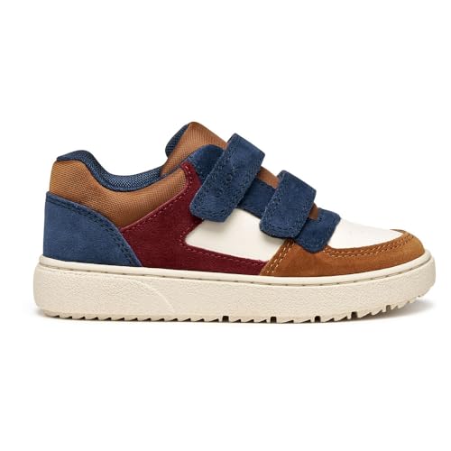 Geox J Theleven Boy Basket, Lt Ivory Lt Brown, 29 EU
