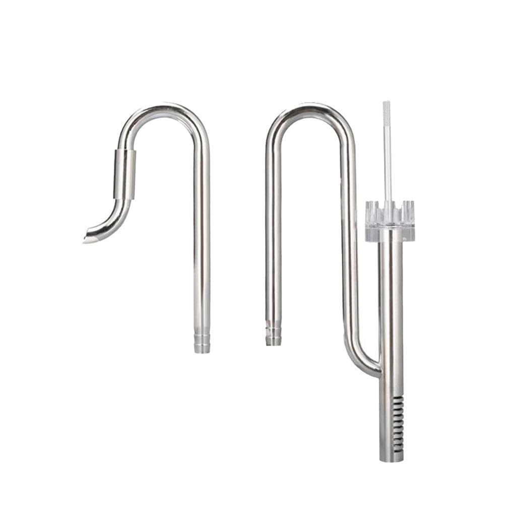 Tubo Filtro Riutilizzabile per Acquario Lily in Acciaio Inox con Ingresso E Uscita per Acquario Piantumato (12 Mm, 16 Mm), 12 Olio-Pellicola Regolare