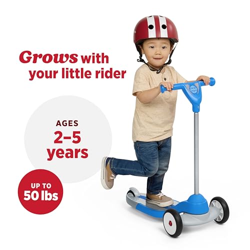 Image of Radio Flyer My 1st Scooter, for Kids 2-5 Years Old, Blue