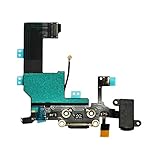 dock iphone 5s amazon  Puerto de carga conector Dock para auriculares Flex de repuesto para iPhone 5 Negro