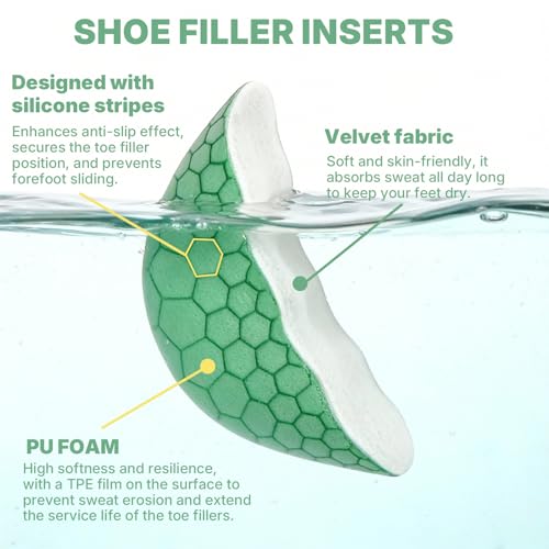 3 pares de rellenos de silicona para zapatos miniatura 4