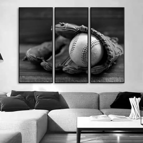 Impression photo baseball gants de baseball deco moderne - 3