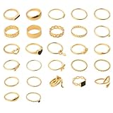 【Größe】Alle fingerring damen haben unterschiedliche Designs. Jeder hat Durchmesser des Innenrings 15,7-18 mm. Passt perfekt zu jedem Finger. Sie können sie mitbringen oder einzeln. Verschiedene Kombinationen eignen sich für Ihre unterschiedlichen Kleidungsstile. Für jedes Alter geeignet, damit jede Dame Freude an diesen modischen Damenringen hat.
