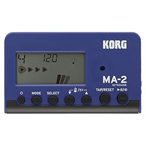 KORG MA2-BLBK LCD Pocket Digital Metronome – Black & Blue