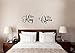 Enchantingly Elegant His Queen Her King Vinyl Decal Wall Decor Stickers Lettering Wedding Valenines Love Decor