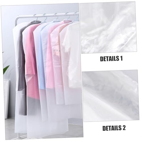 100pcs Garment Bags for Travel and Storage Lightweight Dust and Moisture Protection for Hanging Clothes Mil Cover for Dry Cleaning and Closet Organization 5