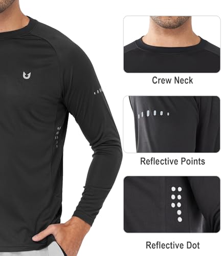 NORTHYARD Men's Sun Protection UPF 50+ Shirts Long Sleeve Swim Rash Guard Shirt Workout Running Athletic Gym UV Fish Hiking4