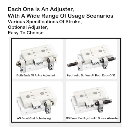 Cylindre pneumatique MXQ Bore 6mm double tige pour guidage de précision - 6