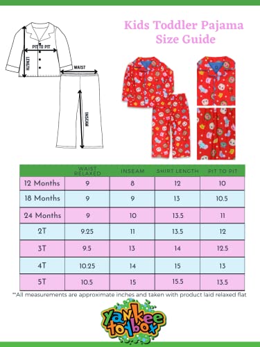 Cocomelon Infant And Toddler Boys Girls Flannel Coat Style Pajamas Set (18 Months, Red) #TOP1