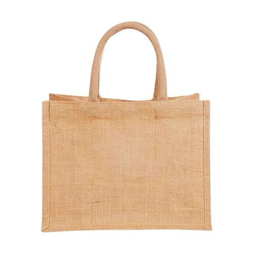VOLIRIN & KAMMV Jute Beach Tote Waterproof Picnic Bag