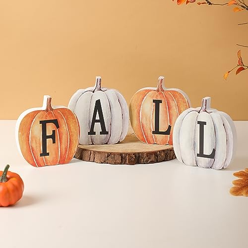 Thanksgiving-Fall-Pumpkin-Decor-4pcs-Wood-Sign-Pumpkin-Block-Set-Thanksgiving-Tiered-Tray-Decor-Farmhouse-Fall-Table-Decor-for-Home-Office - Urban Country Home Decor Thanksgiving-Fall-Pumpkin-Decor-4pcs-Wood-Sign-Pumpkin-Block-Set-Thanksgiving-Tiered-Tray-Decor-Farmhouse-Fall-Table-Decor-for-Home-Office