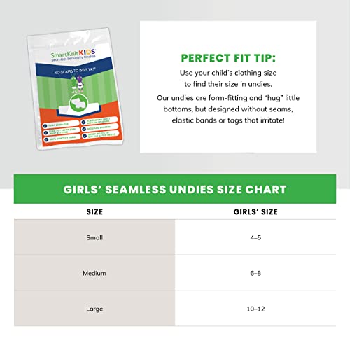 SmartKnitKIDS® Seamless Sensitivity Undies, 3 Pack3