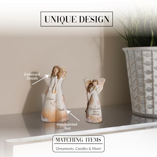 Pavilion Gift Company 19110 Forever Friends Figurine, 5-1/2\", White, Rose - Thumbnail 4
