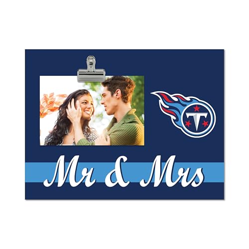 Tennessee Titans 8" x 10.5" Briteline Mr & Mrs Clip Frame
