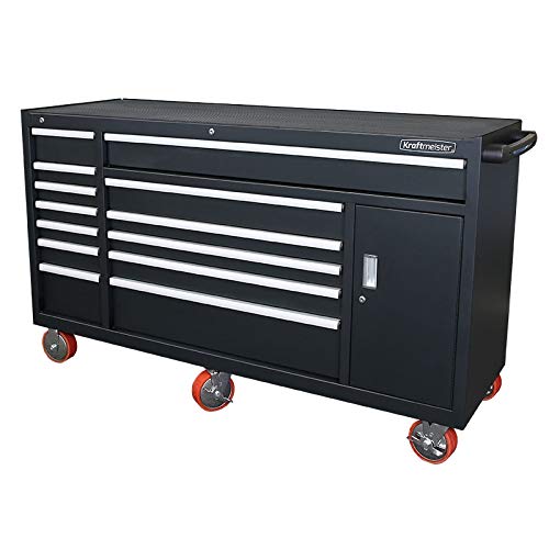 Preisvergleich Produktbild Kraftmeister industrielle Werkzeugwagen mit 13 Schubladen - schwarz