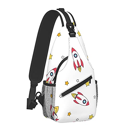 BYTKMFD Raketten Cross Borst Tas Diagonaal, Sling Rugzak, Weekend Outdoor Wandelen Reizen Schoudertas Voor Fietsen Man… - Image 3