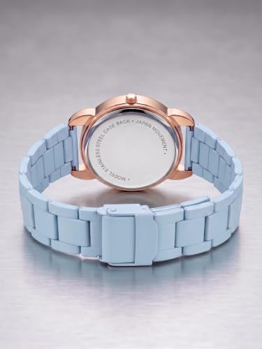 Image of Shocknshop Analog Women Watches Ladies Rose Gold Round Dial Metal Strap Wrist Watch for Woman and Girls -WCH196