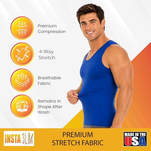 Image of Insta Slim - Made in USA 3 Pack Compression Muscle Tank Body Shapers for