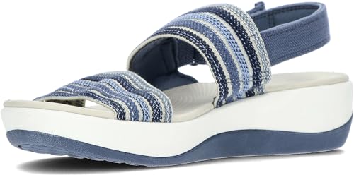 Image of Clarks Women's Arla Stroll Sandal, Blue Combi, 41 EU