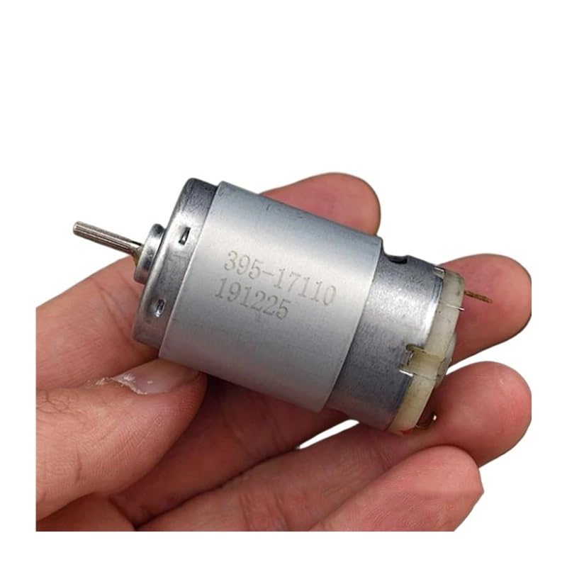 MQXFCZUX Arrancador RS-395-17110 de 28 mm, CC 24 V, 30 V, 36 V, 16000 RPM, Eje moleteado de Alta Velocidad con Ventilador de refrigeración, Modelo de Juguete for secador de Pelo DIY