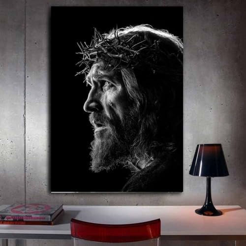 Peinture sur toile Jésus couronne d’épines affiche murale - 3