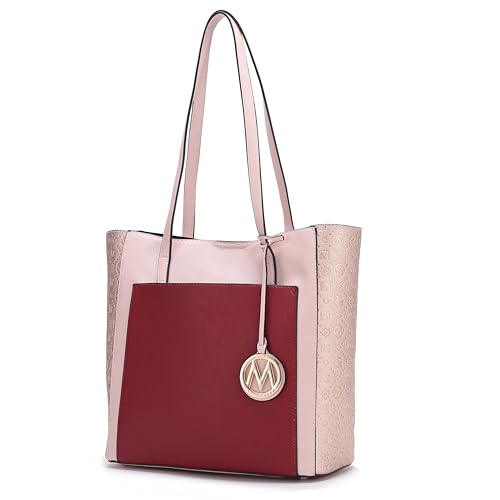 Image of MKF Collection Tote Bag for Women, vegan Leather Large Top Handle Handbag Fashion Shoulder Bag Purse By Mia K