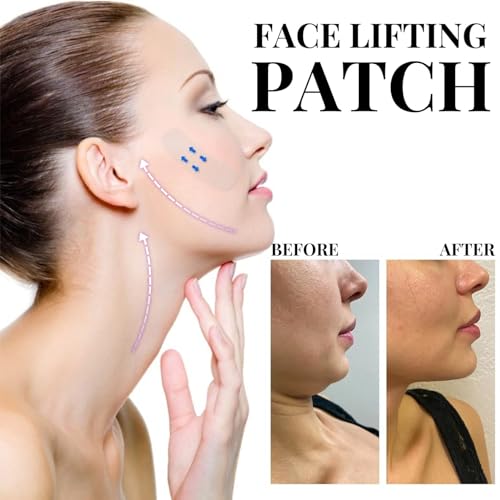 Fita de Levantamento Facial para Remoção de Rugas No Queixo Duplo, Adesivo de Levantamento Facial In