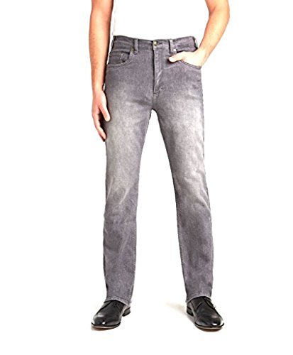 Grand River Grey Stretch Traditional Fit Jeans (38/30, Grey)