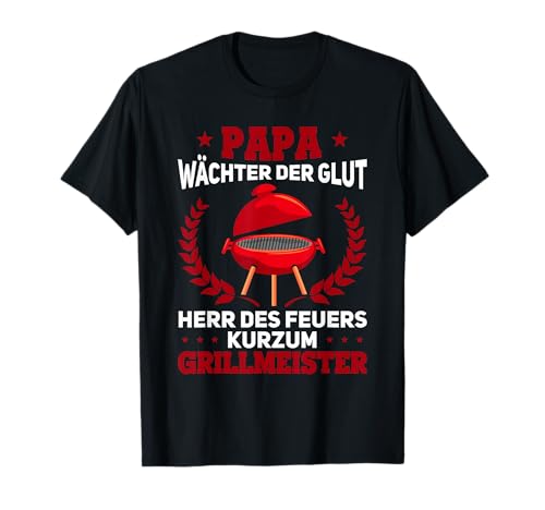 Grill & Barbecue Spruch BBQ Lustiges Papa Grillkönig T-Shirt