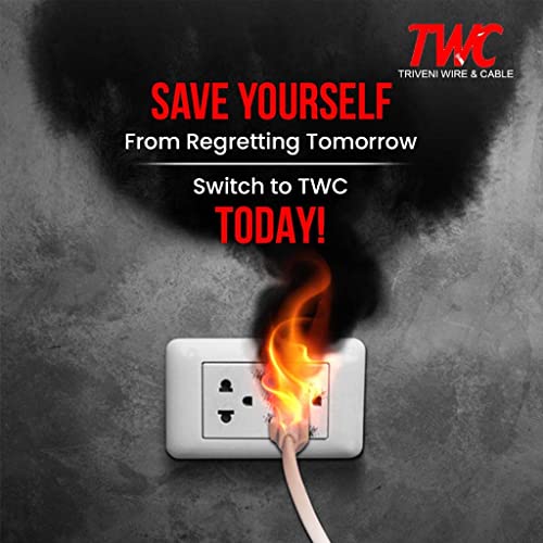 Image of TWC Active Single Core Electrical Wire |Green, 45 Meter, 0.75 SQ.MM. |PVC electrical insulated copper wire | Cable for Domestic & Industrial Connection purpose | Flame Resistant |