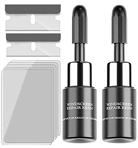 BOLMQHTS Windshield Repair Kit, Windscreen Repair Resin Kit, Windshield Repair Resin, Auto Glass Crack Repair Kit, for Car Windshield Repair Kit (2Pack)