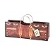 Revel Paper Croc Wine Purse Bag, Brown,
