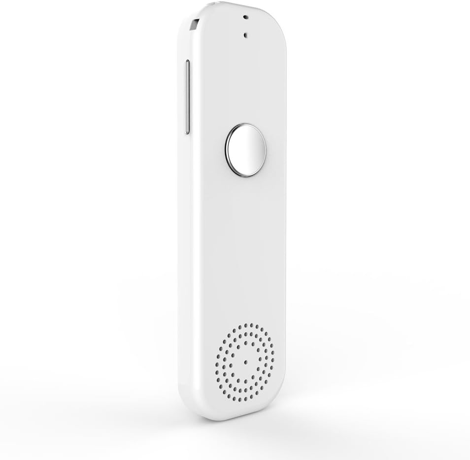 Two Way Easy Trans Smart Language Translator Device Electronic Pocket Voice Bluetooth 52 Languages for Meeting Learning Travel Shopping Business Fit for Apple iPhone Android White (WIFI/3G/4G/5G)