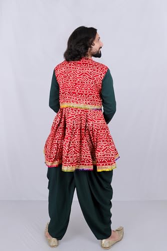 Image of Aglare Gujarati Kedia Dhoti Dress For Boys,kedia,Kurta set for boys small and adult,STITCHED Black