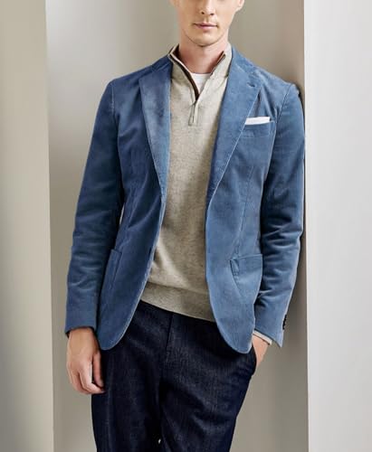 Retro Corduroy Sport Jacket Men Slim Fit Two Button Casual Sports Coat3