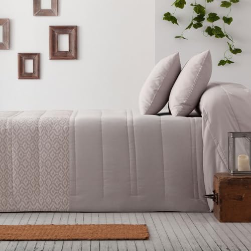 Burrito Blanco | Colcha boutí Color Piedra 414 | para Cama de 150 cm (+ Medidas Disponibles) | Edredón bouti 150 | Cama Doble 150