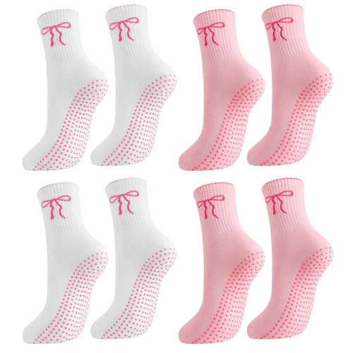 Image of Pilates Grip Yoga Socks for Women Cute Non Slip Socks